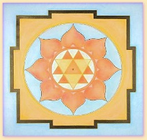 Small yantra geometric painting