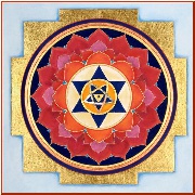 Durga yantra geometric painting
