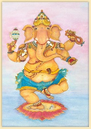 Golden Ganesha dancing